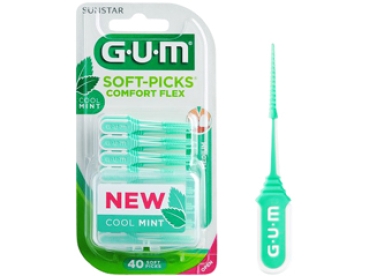 GUM Soft-Picks Comf.Flex mint med.  40St